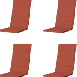 Madison - Tuinkussen Fiber Deluxe Panama terra - Ca. 125x50 cm - Set van 4