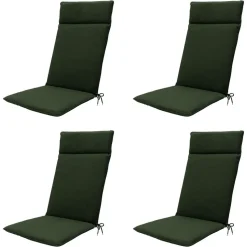 Madison - Tuinkussen Green canvas eco+ - Ca. 120x50 cm - Set van 4