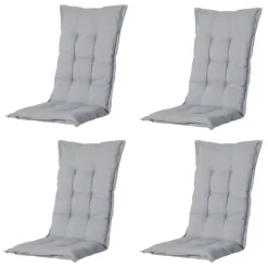 Madison - Tuinkussen Panama light grey - Ca. 123x50 cm - Set van 4