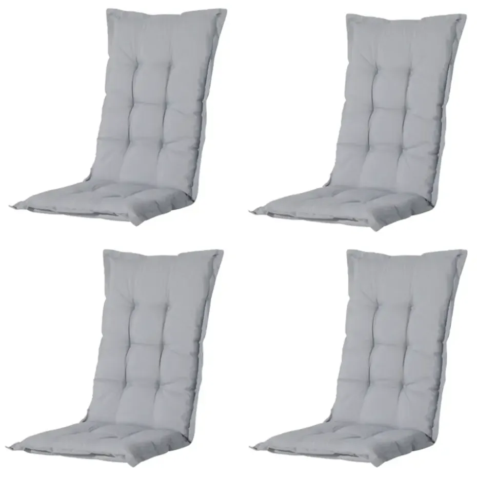 Madison - Tuinkussen Panama light grey - Ca. 123x50 cm - Set van 4