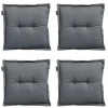 Madison - Zitkussen Rib grey - Ca. 50x50 cm - Set van 4