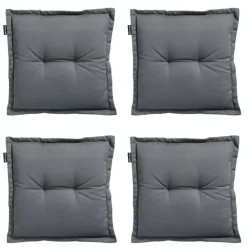 Madison - Zitkussen Rib grey - Ca. 50x50 cm - Set van 4