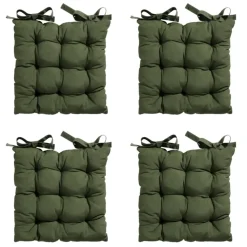 Madison - Zitkussen Toscane Panama green - Ca. 46x46 cm - Set van 4