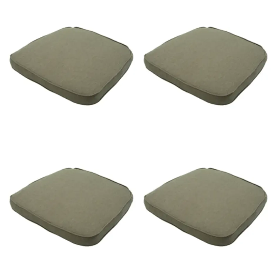 Madison - Zitkussen Wicker Taupe canvas eco+ - Ca. 48x48 cm - Set van 4