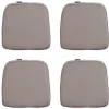 Madison - Zitkussen Wicker Panama taupe - Ca. 48x48 cm - Set van 4