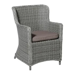 Madison - Zitkussen Wicker Panama taupe - Ca. 48x48 cm - Set van 4