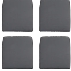 Madison - Zitkussen Wicker Panama grey - Ca. 48x48 cm - Set van 4