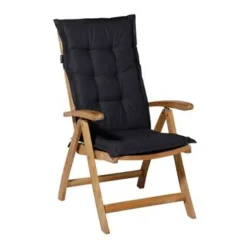 Madison Tuinstoelkussen Hoge Rug Basic Zwart