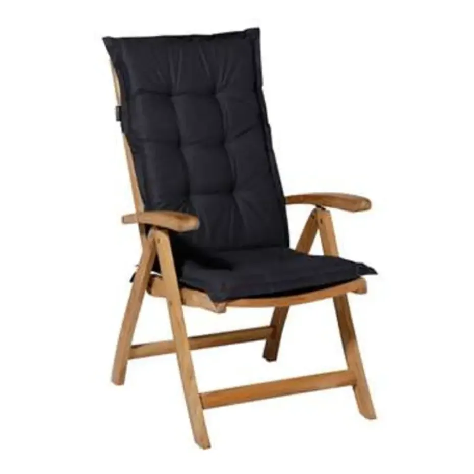 Madison Tuinstoelkussen Hoge Rug Basic Zwart
