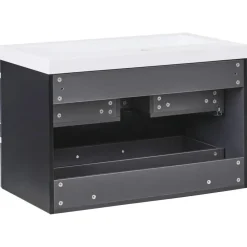 MAKANA - Badkamermeubel met wastafel - Zwart - 80 cm - MDF