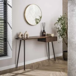 Make-up Tafel Bruin Acaciahout - 120x35x76cm - Carve