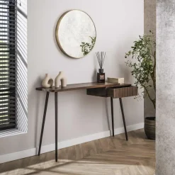 Make-up Tafel Bruin Acaciahout - 120x35x76cm - Carve