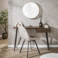 Make-up Tafel Bruin Acaciahout - 120x35x76cm - Carve