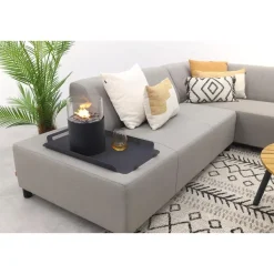 Malaga/Mindo - hoekbank loungeset chaise longue - taupe