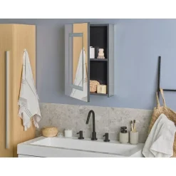 MALASPINA - Badkamermeubel - Zwart - Multiplex