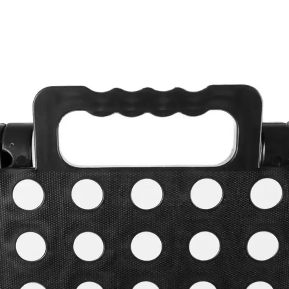 Malatec Inklapbaar krukje - zwart - 39 cm - opvouwbaar - opstapje