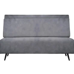 Mallory - Slaapbank 140 cm in antraciet fluweel