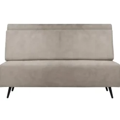 Mallory - Slaapbank 140 cm in taupe fluweel