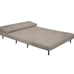 Mallory - Slaapbank 140 cm in taupe fluweel