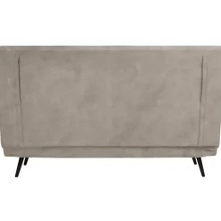 Mallory - Slaapbank 140 cm in taupe fluweel