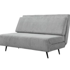 Mallory - Slaapbank 140 cm in grijze stof