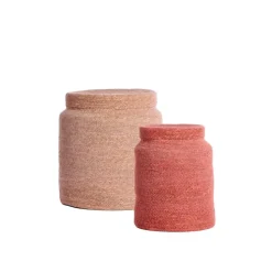 Mand Betania - Lichtroze - Ø33cm - Set van 2