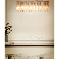 MANDEO - Kroonluchter - Zilver - IJzer