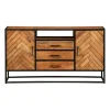 Mangohoutonline - Dressoir Toronto 145x80cm Rechthoekig - Bruin - Mahom
