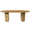 Mangohoutonline - Eettafel Chiara 210x100cm Rechthoekig - Bruin - Mahom