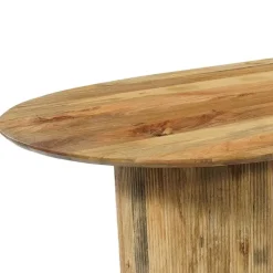 Mangohoutonline - Eettafel Chiara 210x100cm Rechthoekig - Bruin - Mahom