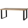 Mangohoutonline - Eettafel Britt 280x120cm Rechthoekig - Bruin - Mahom