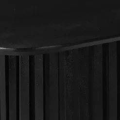 Mangohoutonline - Eettafel Lucia Black 260x120cm Rechthoekig - Zwart - Mahom