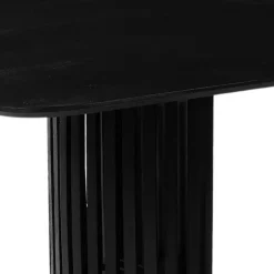 Mangohoutonline - Eettafel Lucia Black 260x120cm Rechthoekig - Zwart - Mahom