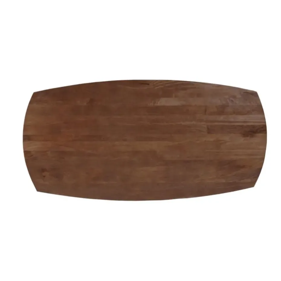 Mangohoutonline - Eettafel Nova Capsule Donkerbruin 210x100cm Rechthoekig