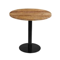 Mangohoutonline - Horecatafel Rond Ø80cm Rond - Bruin - Mahom