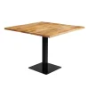 Mangohoutonline - Horecatafel Vierkant 100x100cm Vierkant - Bruin - Mahom