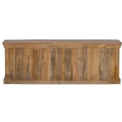 Mangohoutonline - TV Meubel Portland 140cm Rechthoekig - Bruin - Mahom