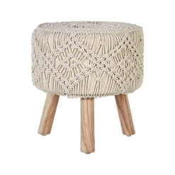 MANZAI - Voetenbank - Beige - 40 x cm - Katoen