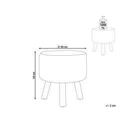 MANZAI - Voetenbank - Beige - 40 x cm - Katoen