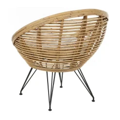 MARATEA - Tuinstoel set van 2 - Lichtbeige - Rotan