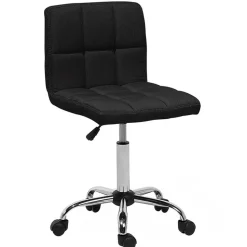 MARION - Bureaustoel - Zwart - Polyester