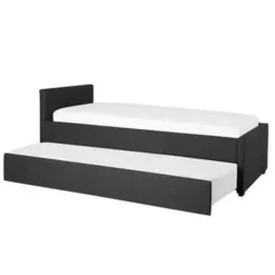 MARMANDE - Onderschuifbed - Grijs - 80 x 200 cm - Polyester