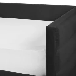 MARRAY - Slaapbank - Zwart - 90 x 200 cm - Fluweel