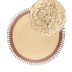 MARTS - Vloerkleed - Beige/Bruin - 200 cm - Jute