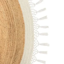 MARTS - Vloerkleed - Beige/Wit - 200 cm - Jute