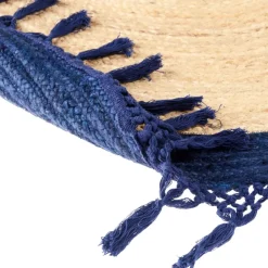 MARTS - Vloerkleed - Donkerblauw - 200 cm - Jute