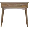 Massief Houten Sidetable met 2 Laden