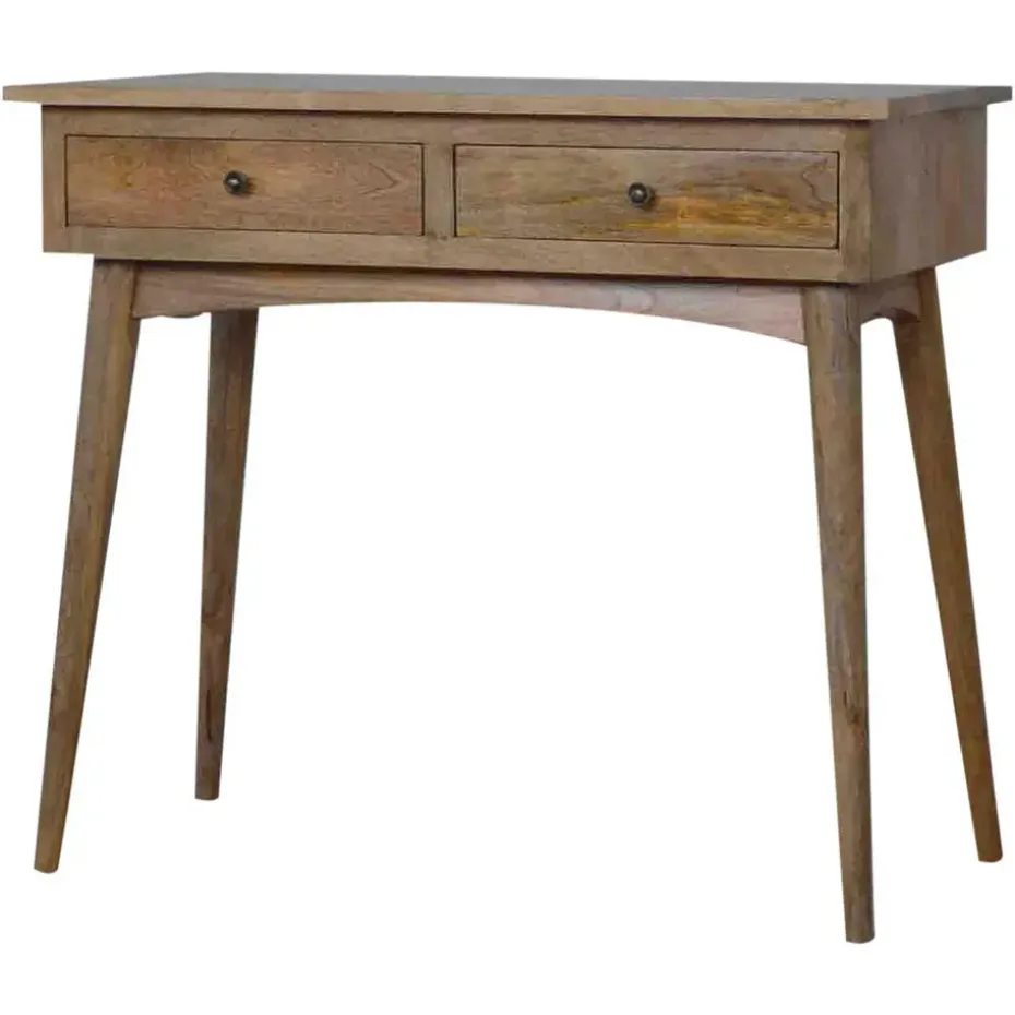 Massief Houten Sidetable met 2 Laden