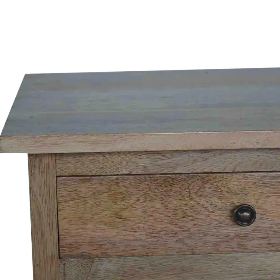 Massief Houten Sidetable met 2 Laden