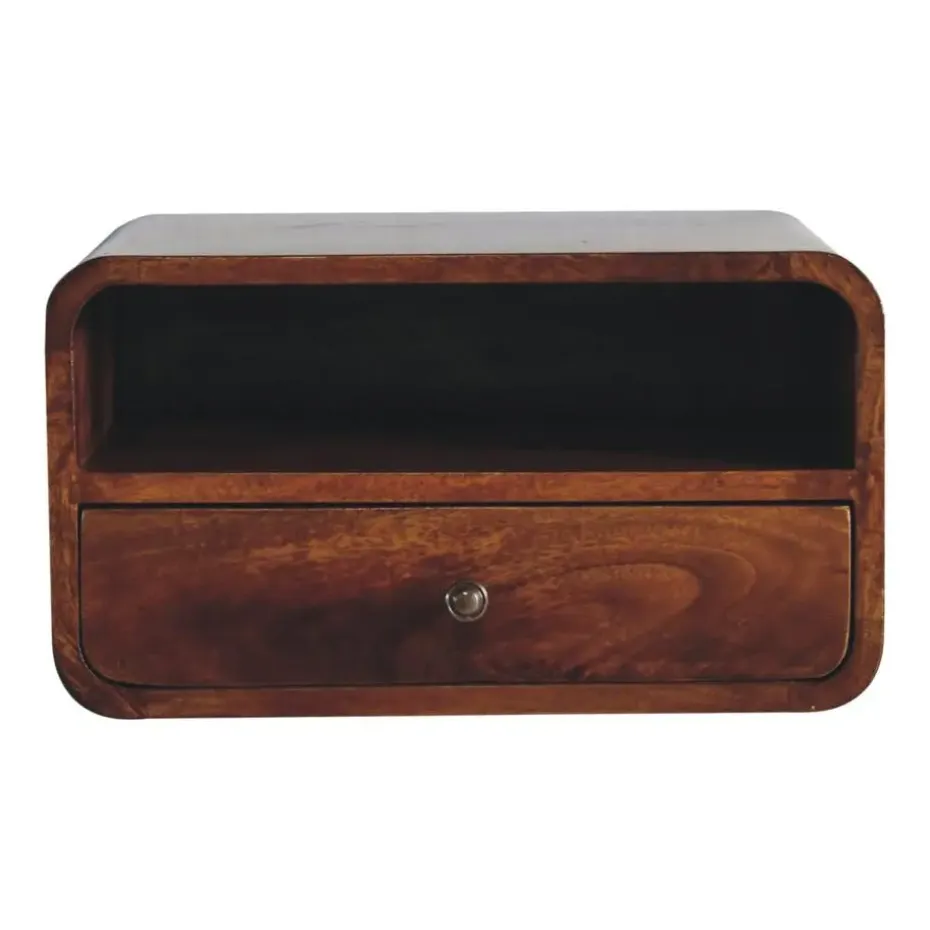 Massief Houten Vloeiende Eiken Sidetable